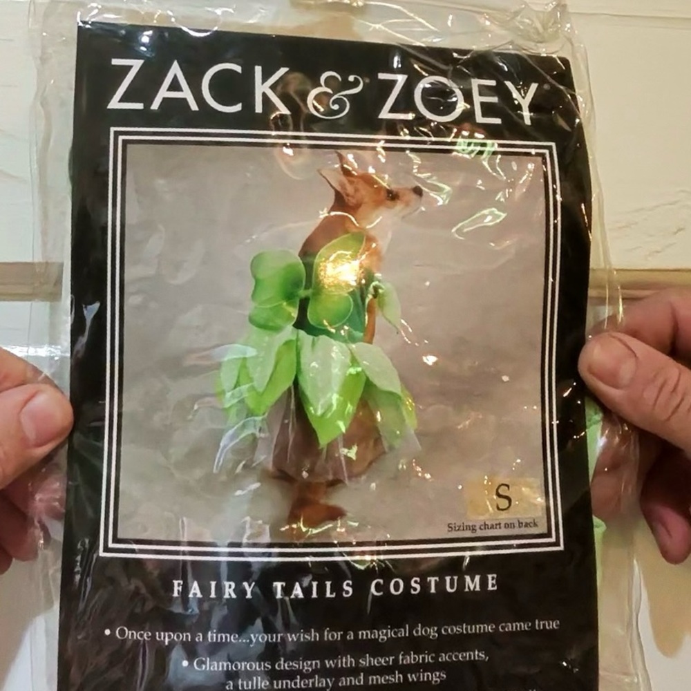 Zack & Zoey Green Fairy Tales Dog Dress Costume Small